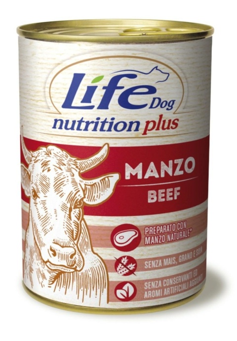 LIFE DOG BEEF puszka 400g