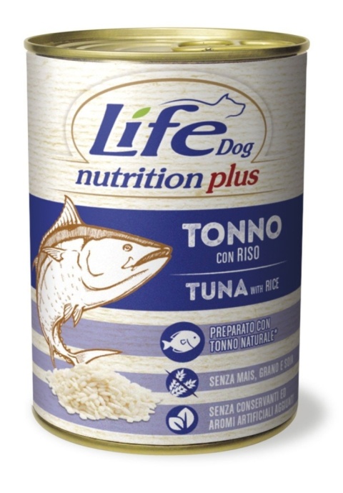 LIFE DOG TUNA + RICE puszka 400g LIFE DOG TUNA + RICE puszka 400g