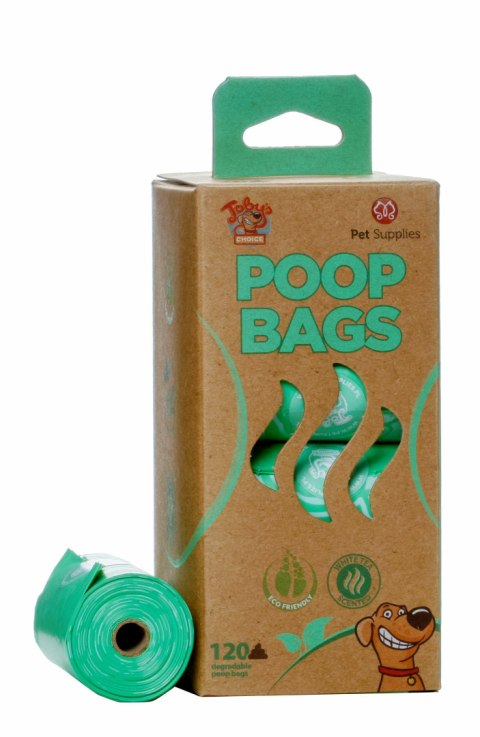 POOP BAGS WORKI NA ODCHODY BIAŁA HERBATA BIO 8x15szt