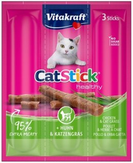 Vitakraft Cat Stick Classic kurczak + kocia trawa 3szt [58896]