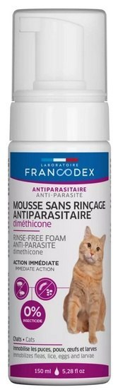 Francodex Pianka bez spłukiwania z dimetykonem dla kotów 150ml