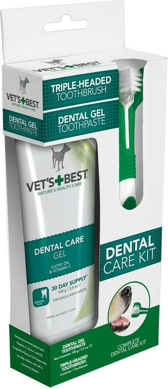 VETS BEST DENTAL ŻEL+SZCZOTECZKA