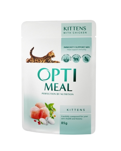 OPTIMEAL KOT KITTEN KURCZAK saszetka 85g OPTIMEAL KOT KITTEN KURCZAK saszetka 85g