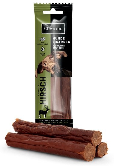 Chewies Hundezigarren Hirsch - jeleń 75g Chewies Hundezigarren Hirsch - jeleń 75g