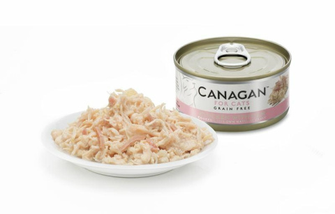 CANAGAN KOT kurczak, szynka puszka 75g CANAGAN KOT kurczak, szynka puszka 75g