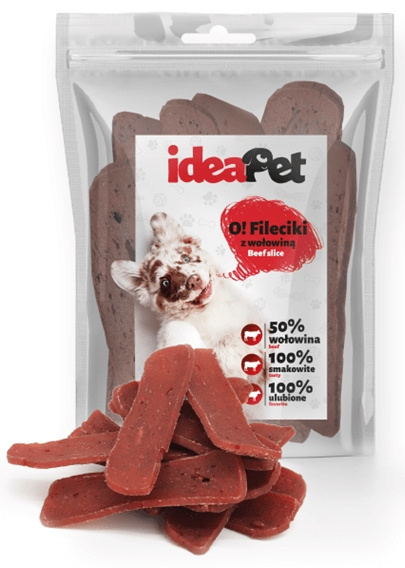 IDEAPET FILECIKI Z WOŁOWINĄ 500g IDEAPET FILECIKI Z WOŁOWINĄ 500g