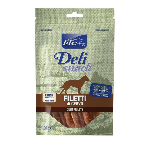 LIFE DOG dziczyzna FILLETS JERKIES 100g LIFE DOG dziczyzna FILLETS JERKIES 100g