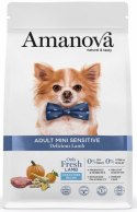 Amanova Dog Adult Mini Sensitive Delicious Lamb - jagnięcina 2kg