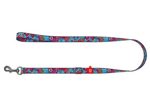 Collar WauDog Nylon Smycz nylonowa regulowana 25mm/152-183cm, wzór LATO
