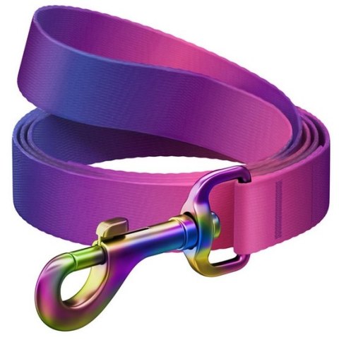 Collar WauDog Recycled Smycz nylonowa, gradient S 15mm/122cm fioletowy Collar WauDog Recycled Smycz nylonowa, gradient S 15mm/122cm fioletowy