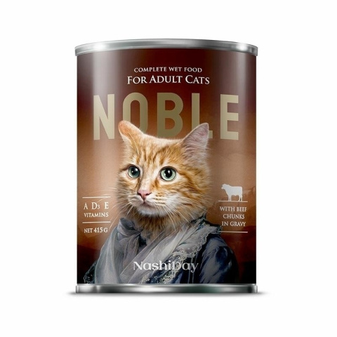 NOBLE CAT WOŁOWINA puszka 415g NOBLE CAT WOŁOWINA puszka 415g