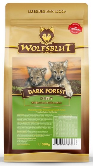 Wolfsblut Dog Puppy Dark Forest - dziczyzna i bataty 500g Wolfsblut Dog Puppy Dark Forest - dziczyzna i bataty 500g