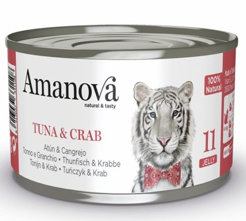 Amanova Cat Tuna & Crab - tuńczyk i krab w galaretce puszka 70g [11]
