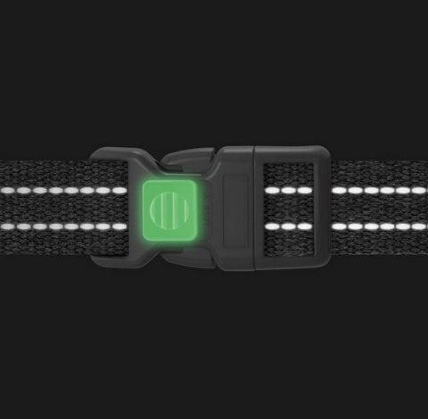 Collar WauDog Re-Cotton Szelki z rączką z regenerowanej bawełny anatomiczne w kształcie litery H, odblaskowe z QR-paszportem, pl