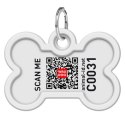 Collar WauDog Smart ID Zawieszka z QR-paszportem kość 4x3cm geometria