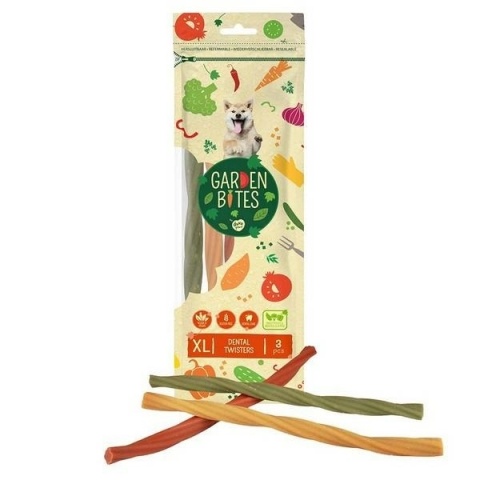 GARDEN BITES DENTAL TWISTERS ``XL`` 25cm 3szt