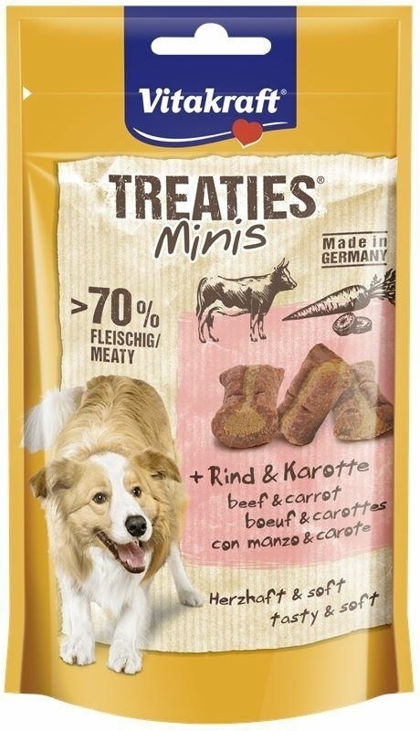 VITAKRAFT TREATIES MINIS WOŁOWINA MARCHEWKA 48g