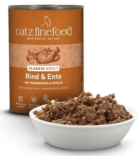 Catz Finefood Classic N.23 Wołowina i Kaczka puszka 400g