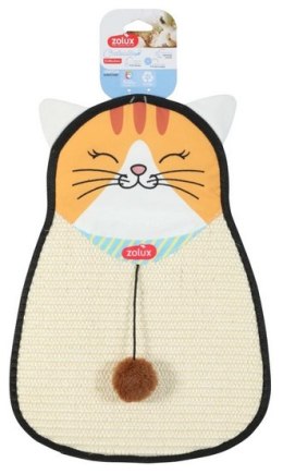 Zolux Chatouille Drapka do powieszenia kot z sizalu z zabawką 54cm