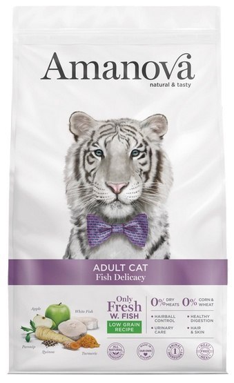 Amanova Cat Adult Fish Delicacy White Fish - biała ryba 1,5kg
