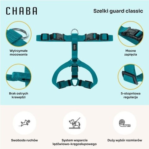 CHABA Szelki Guard S 1,6cm morskie