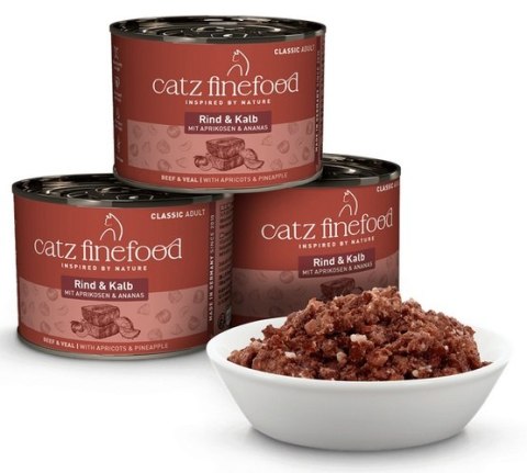 Catz Finefood Classic N.07 Wołowina i cielęcina puszka 200g