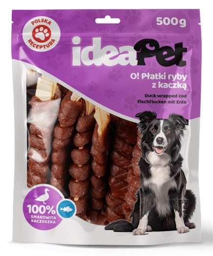 IdeaPet Płatki ryby z kaczką 500g