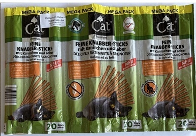 CAT BON KOT KABANOS królik, wątróbka 5g x 20 szt.