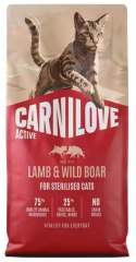 Carnilove Cat Active Lamb & Wild Boar Sterilised - jagnięcina i dzik 2kg