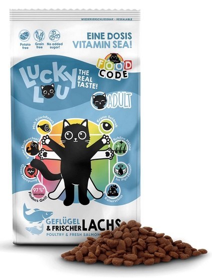 Lucky Lou Food Code Lifestage Adult Drób & Łosoś 1,7kg