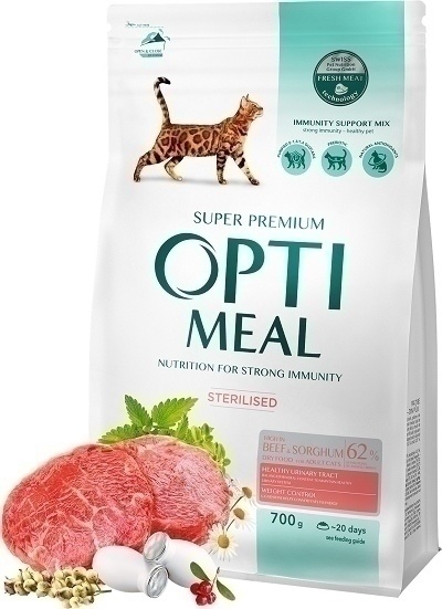 OPTIMEAL KOT WOŁOWINA 700g