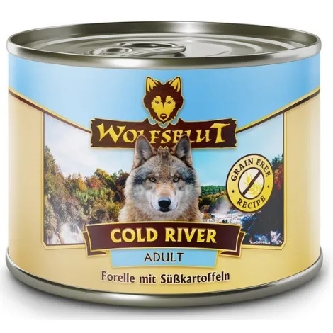 Wolfsblut Dog Cold River Adult - pstrąg i bataty puszka 200g