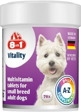 8 in 1 VITALITY MULTIWITAMINY DLA MAŁYCH RAS 70tab.