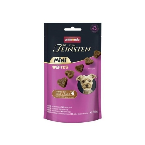 ANIMONDA MINI BITES KURCZAK, DZICZYZNA, JABŁKO PIES przysmak 50g