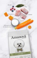 Amanova Dog Adult Mini Digestive Divine Rabbit - królik 800g [termin ważności: 29.11.2026]