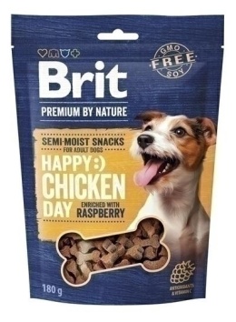 BRIT PREMIUM BY NATURE SNACKS CHICKEN + RASPBERRY 180g