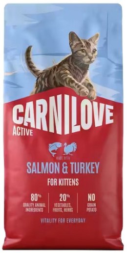 Carnilove Cat Active Salmon & Turkey Kittens - łosoś i indyk 400g