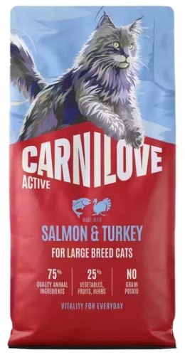 Carnilove Cat Active Salmon & Turkey Large - łosoś i indyk 6kg