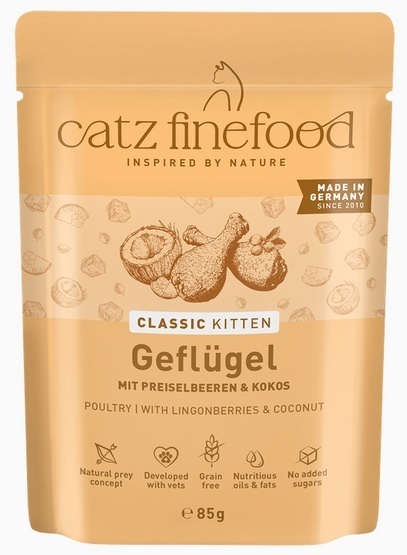 Catz Finefood Classic Kitten Drób (N.03) saszetka 85g