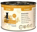 Catz Finefood Classic Kitten Wołowina i cielęcina (Kitten N.07) puszka 200g