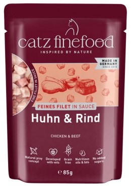 Catz Finefood Feines Filet In Sauce Kurczak i wołowina saszetka 85g