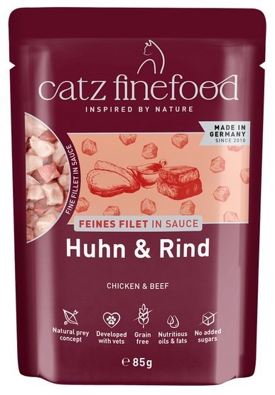 Catz Finefood Feines Filet In Sauce Kurczak i wołowina saszetka 85g
