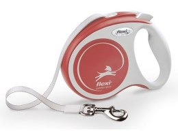 Flexi New Comfort Plus Smycz taśma XS 3m jasnoczerwona