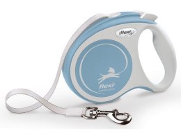Flexi New Comfort Plus Smycz taśma S 5m jasnoniebieska