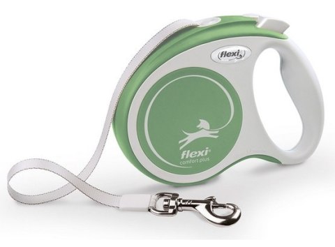 Flexi New Comfort Plus Smycz taśma S 5m jasnozielona