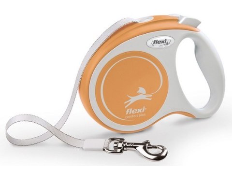 Flexi New Comfort Plus Smycz taśma S 5m jasnożółta