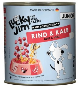 Lucky Jim Classic Junior Wołowina i cielęcina puszka 800g