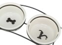 Trixie Miski ceramiczne 0,6L na stojaku [24641]