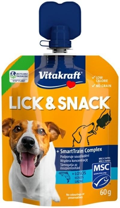 VITAKRAFT PIES LICK&SNACK 60g łosoś
